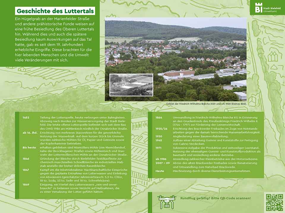 Informationstafel Geschichte des Luttertals